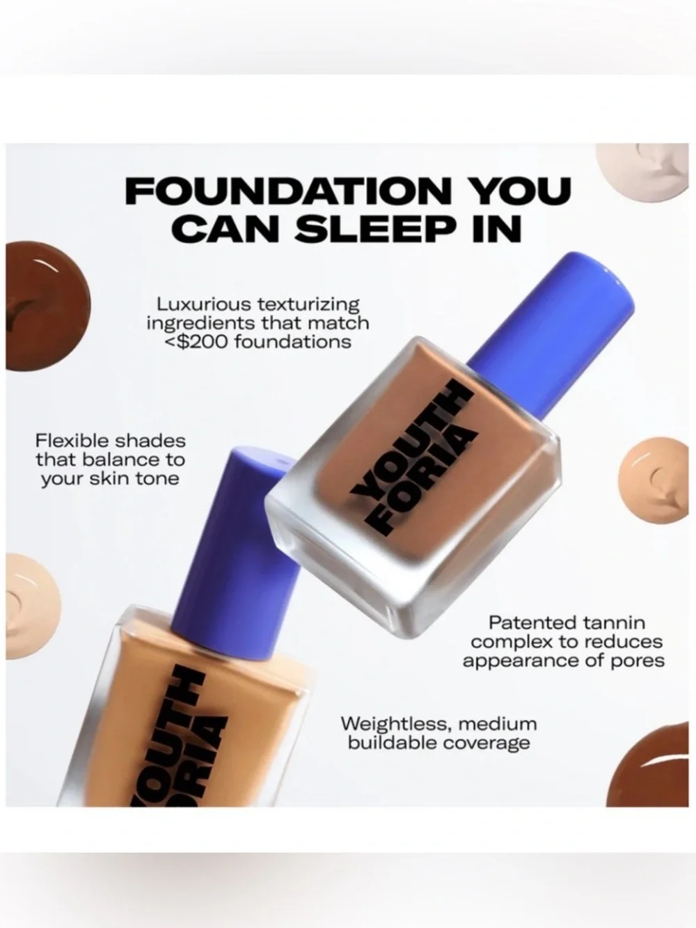 Youth Foria Date Night Skin Tint Serum Foundation - 230 Light